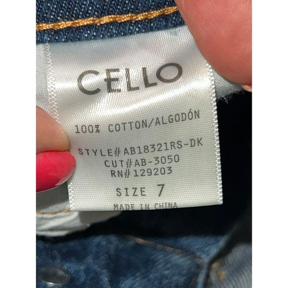 Cello High Rise Dad Fit Front Split Jeans Size 7 - Picture 6 of 10